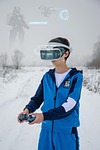teen, metaverse, virtual reality, virtual helmet, cyberpunk, future, winter, computer games, technology, player